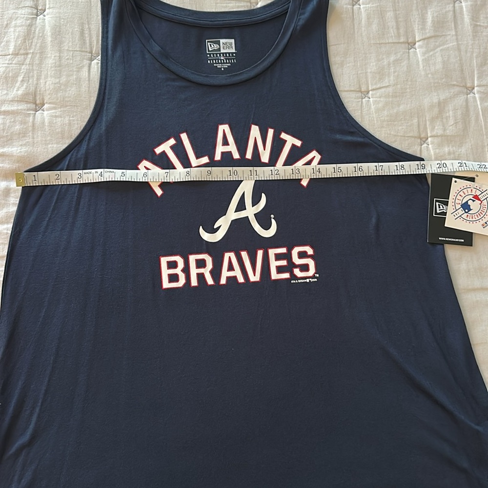 New Era Atlanta Braves Navy Tank Top - Picture 4 of 5